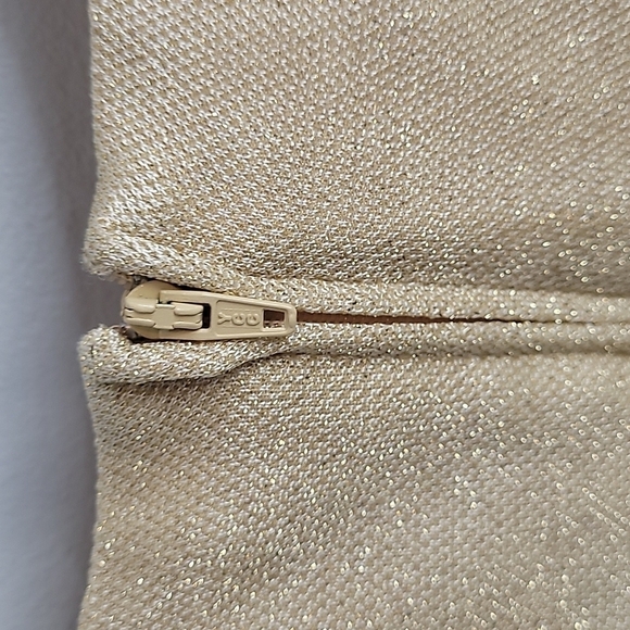 ONYX NITE Gold Sparkle sleeveless evening shift midi dress 16 - Picture 8 of 8